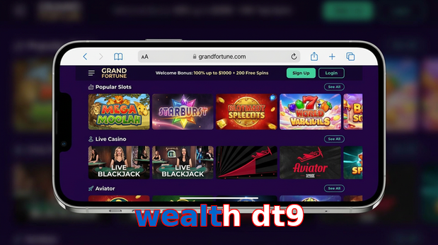 Main screen of Wealth Dt9 ios page for PK players